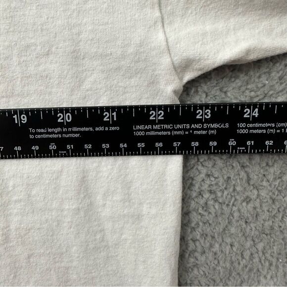 VTG 90s Martell Cognac Wrap Print XL Rise Above White Navy Ringer Tee - Picture 10 of 12